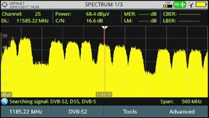 Nicht identifizierter DVB-S2 Sat-Transponder