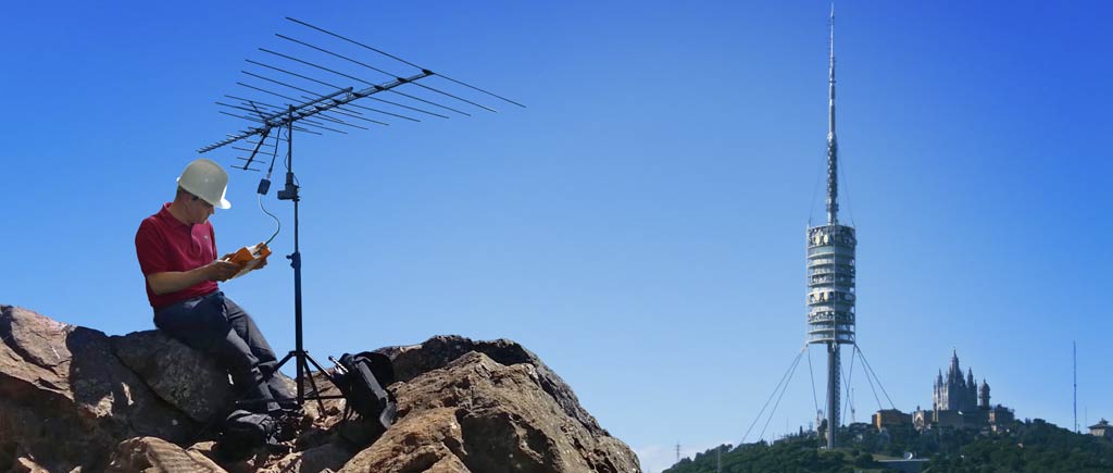 Medir intensidad de señal de antena