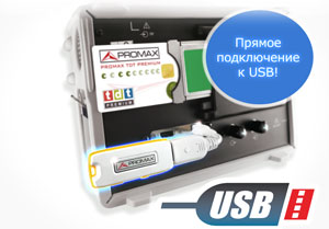 Измеритель прочности поля с прямым подключением к USB флешки