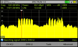 Transpondedor DVB-S2 no identificado