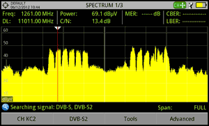 Transpondedor DVB-S2 no identificado