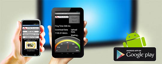 Aplicación gratuita Hybrid TV WiFi test