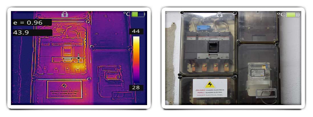 Termografía para instalaciones eléctricas de distribución, industriales y domésticas