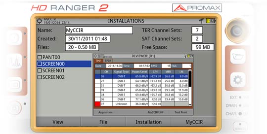 Gestión de instalaciones del medidor de campo RANGER Neo 2