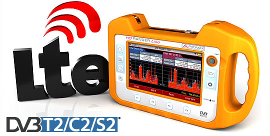 The RANGER Neo Lite field meter is the most inexpensive analyser that incorporates DVB-T2 and a specific tool for LTE