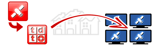 Canales de satélite en formato TDT: Sin decodificadores ni cableado adicionales
