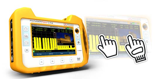 La pantalla táctil se puede utilizar con guantes