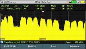 Unidentified DVB-S2 satellite transponder