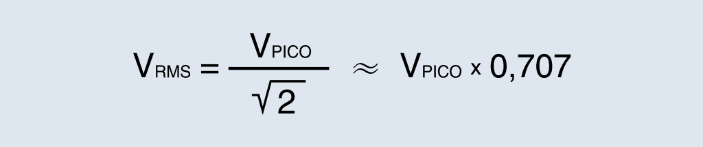 Fórmula matemática que aplica un multímetro RMS