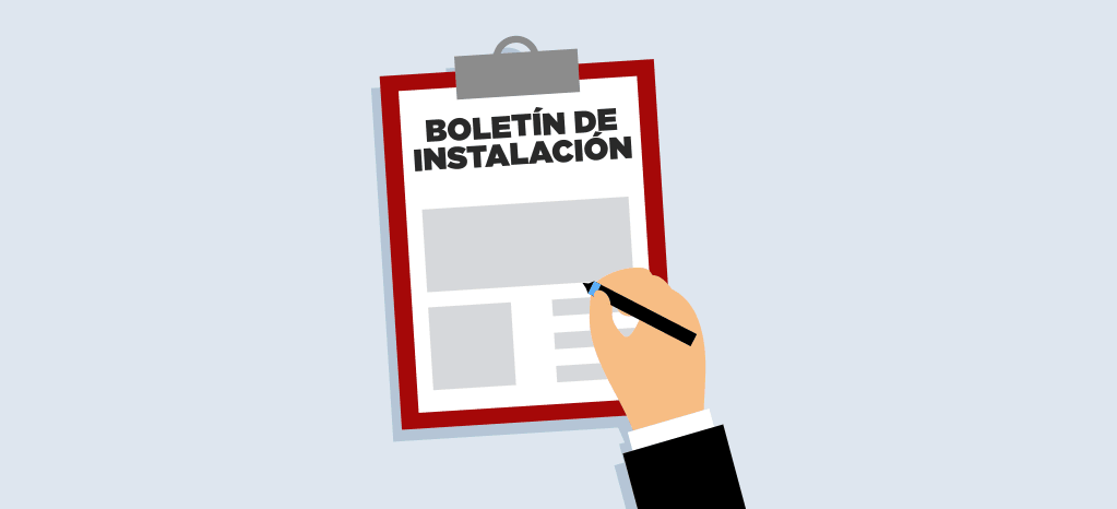 Boletín de instalación