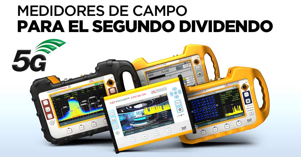 Medidores de campo para el segundo dividendo digital