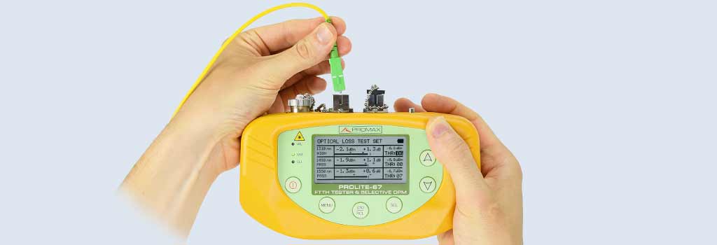 Instrumentos para medición de fibra óptica