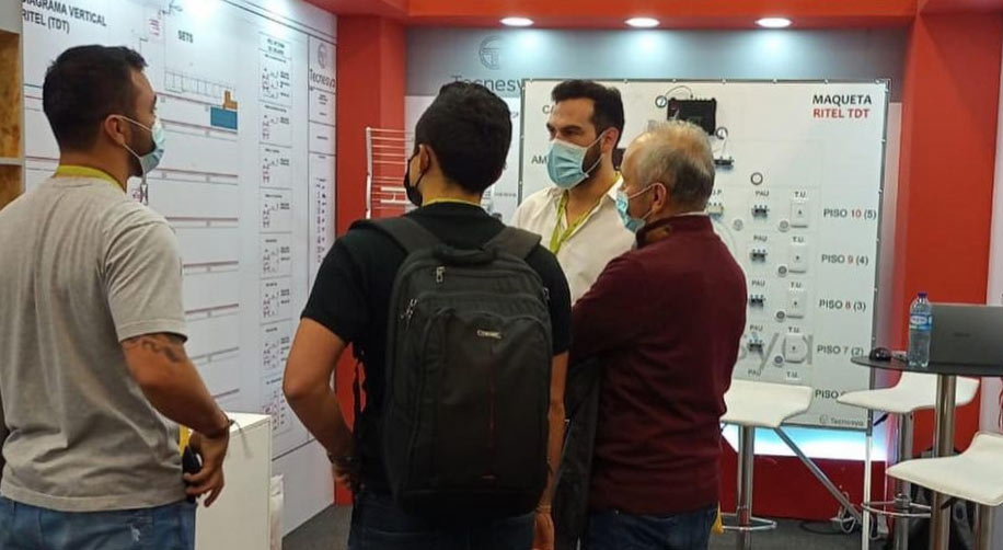 Stand de Tecnesya, distribuidor de PROMAX en Colombia