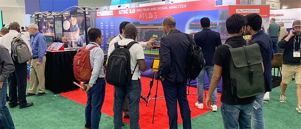 El stand de PROMAX en la feria NAB de 2023 en Las Vegas contó con una asistencia de récord