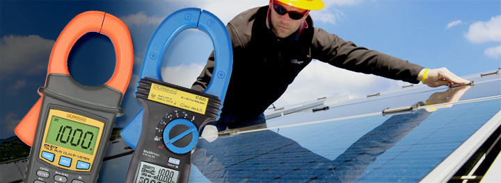 Pinzas amperimétricas para instaladores de energía fotovoltaica
