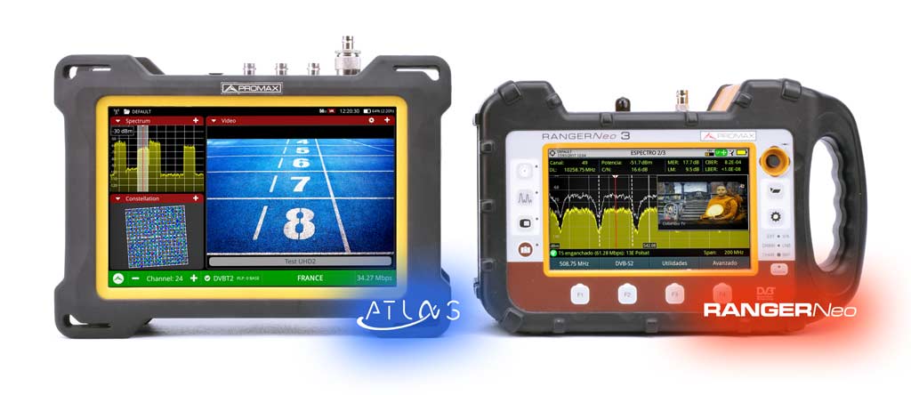 Mesureurs de signal TV haut de gamme ATLAS et RANGER Neo