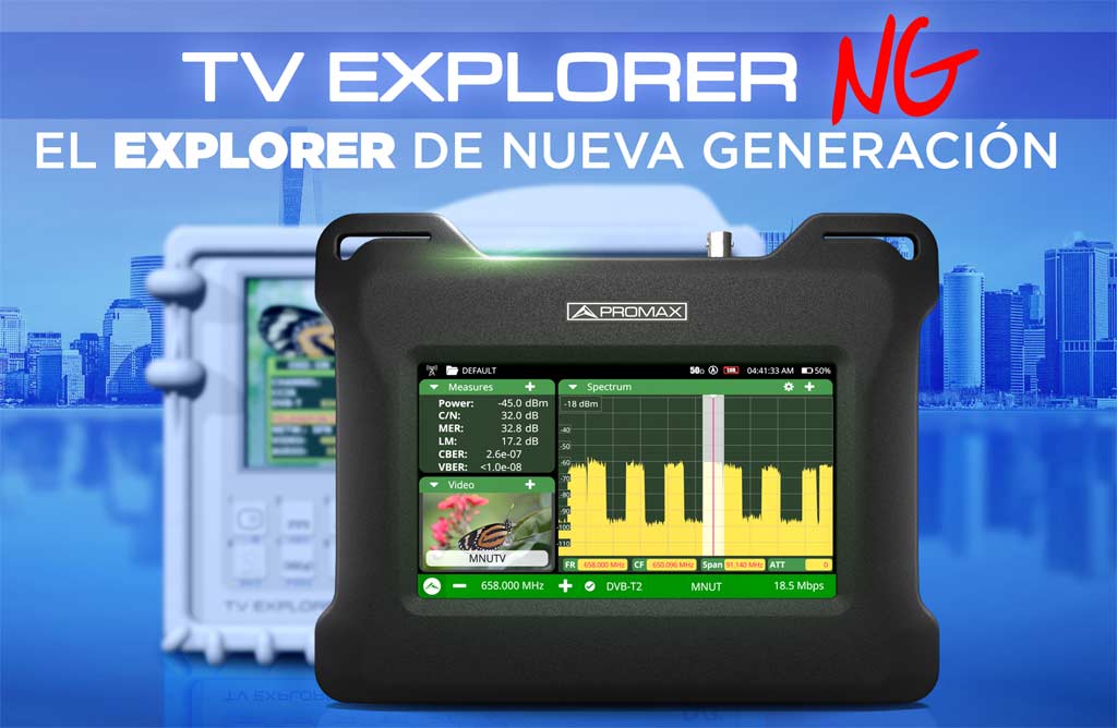 TV EXPLORER NG es la nueva generación del TV EXPLORER, totalmente compatible con HD