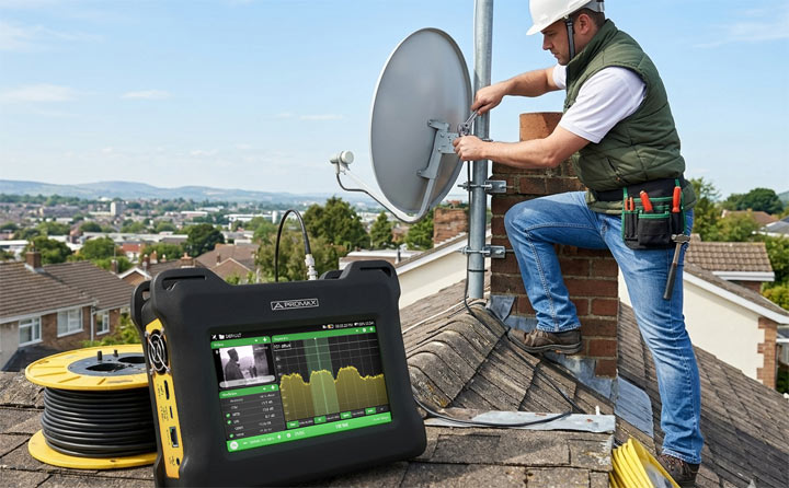 El medidor de campo TV EXPLORER NG ofrece soporte para DVB-S2