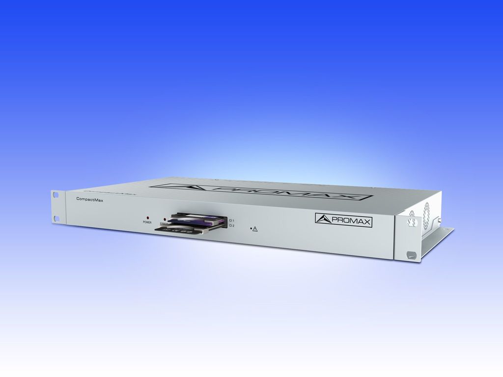 CompactMax-2: DVB-S/S2 zu DVB-T2 Transmodulator mit CA-Steckplätzen