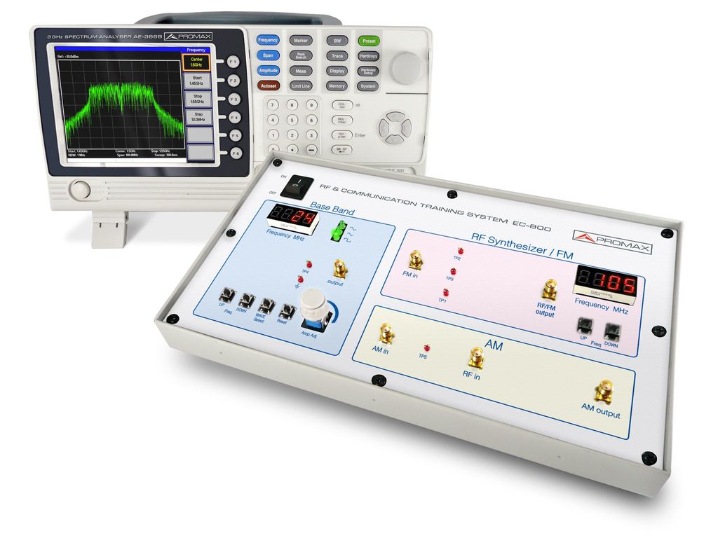 EC-800: Entrenador básico de comunicaciones y RF