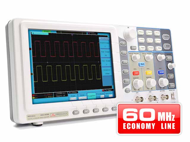 OD-606: 60 MHz digital storage oscilloscope (economy range)