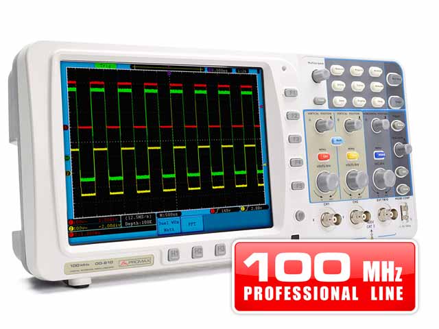 OD-610: 100 MHz digital storage oscilloscope (professional range)