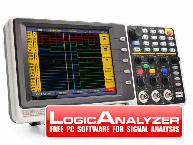 OL-612: Digital oscilloscope + 16 channel logic analyser (professional range)