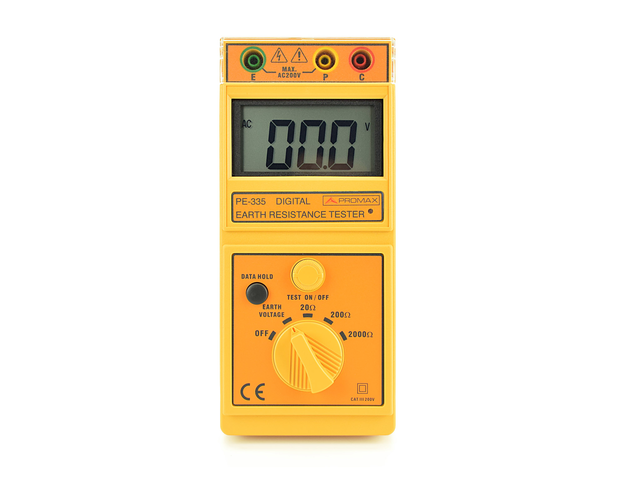 PE-335: Medidor digital de resistencia de tierra con picas