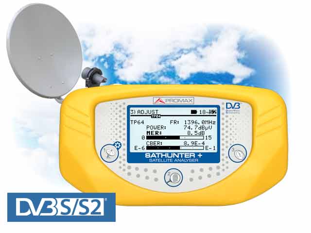 SATHUNTER+: DVB-S/S2 and DSS Satellite finder