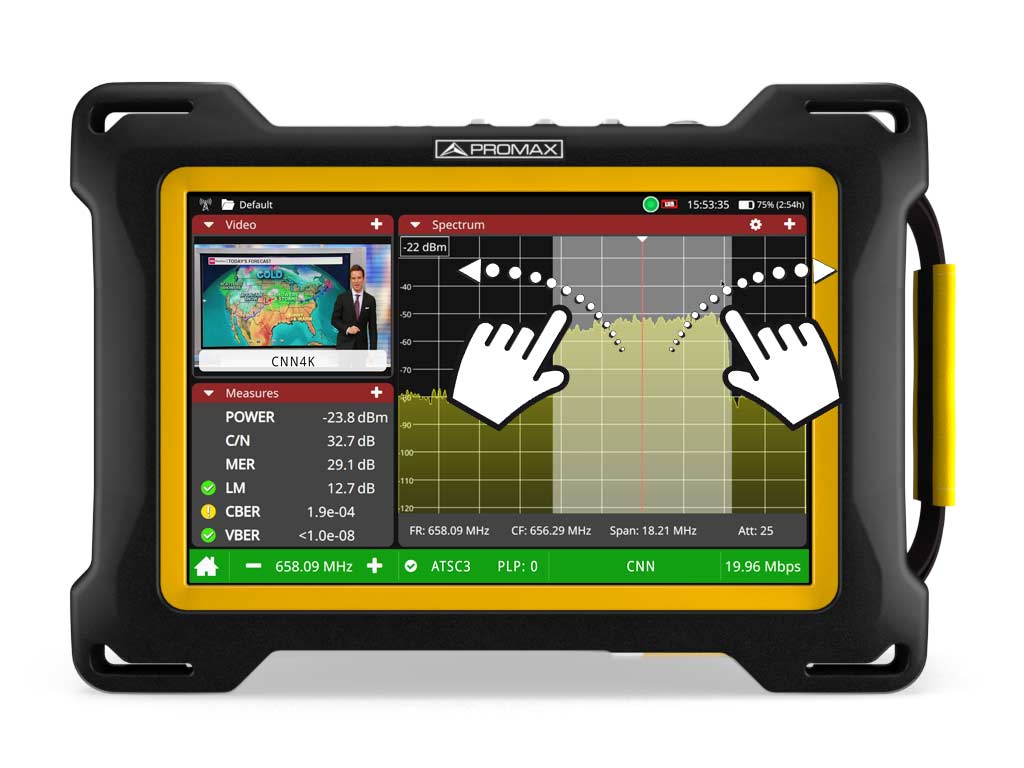 ATLAS NG: Medidor de campo universal ATSC 3.0 y DVB para broadcast