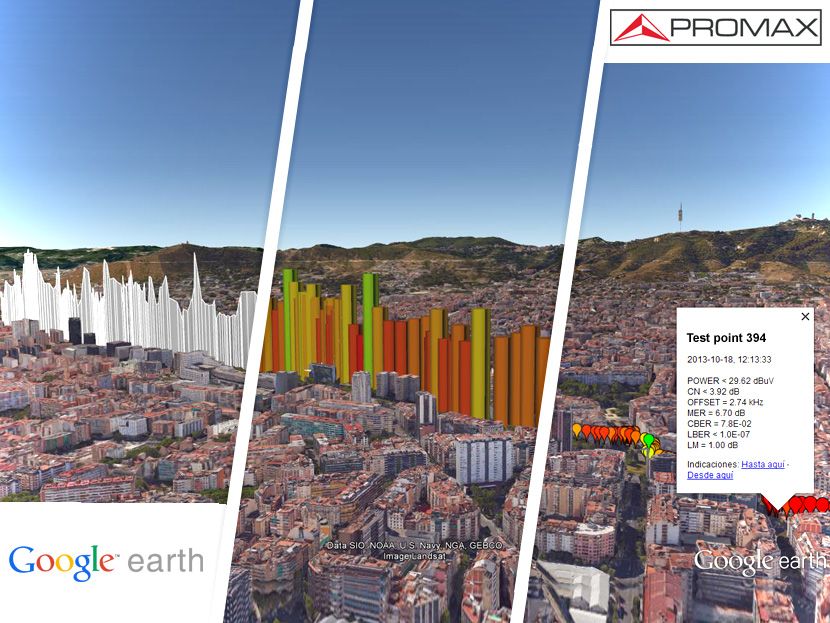 KML Generator: Generador de mapas de cobertura KML para medidores de campo PROMAX