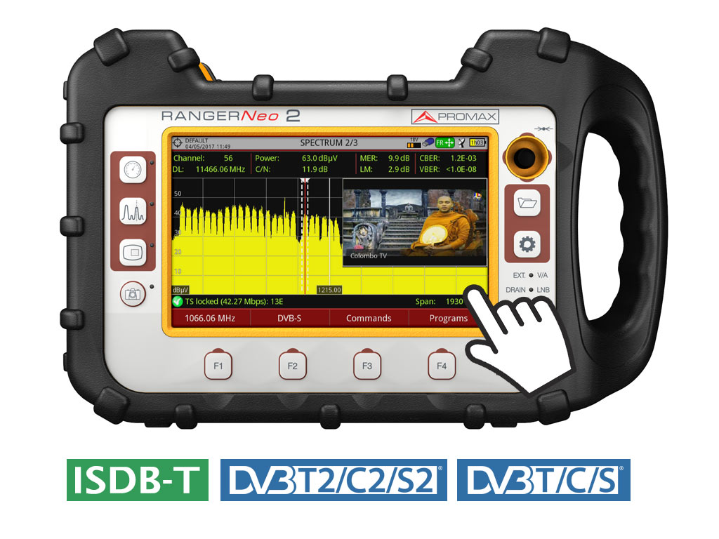 Medidor Satelite + TV Cable + TDT // Medidor de Fibra optica 