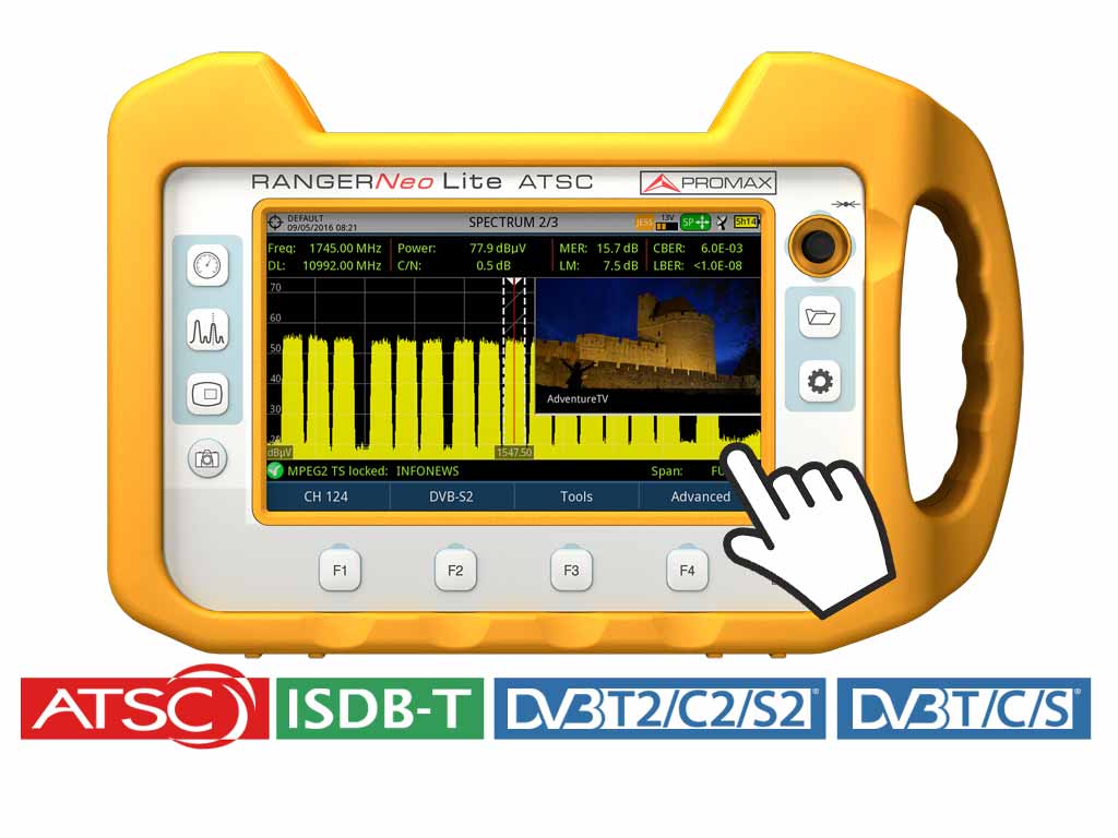 RANGER Neo Lite ATSC: Multifunktionales Antennemessgerät und Spektrumanalyser