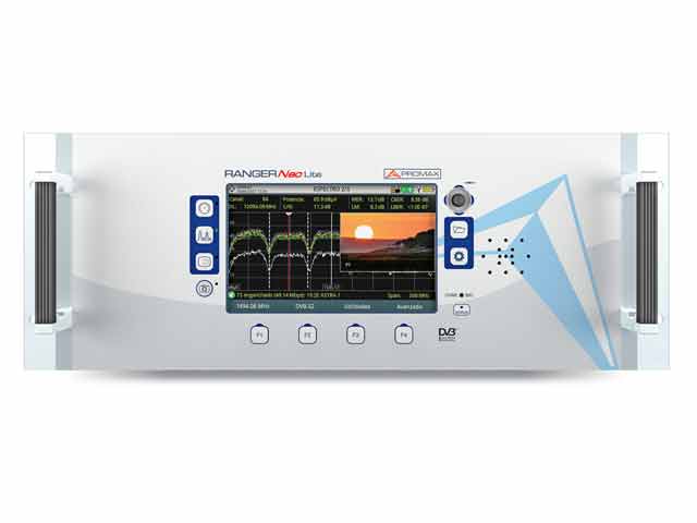 RANGER Neo Lite R: Analizador de espectros satélite para unidades móviles con ISDB-T/Tb