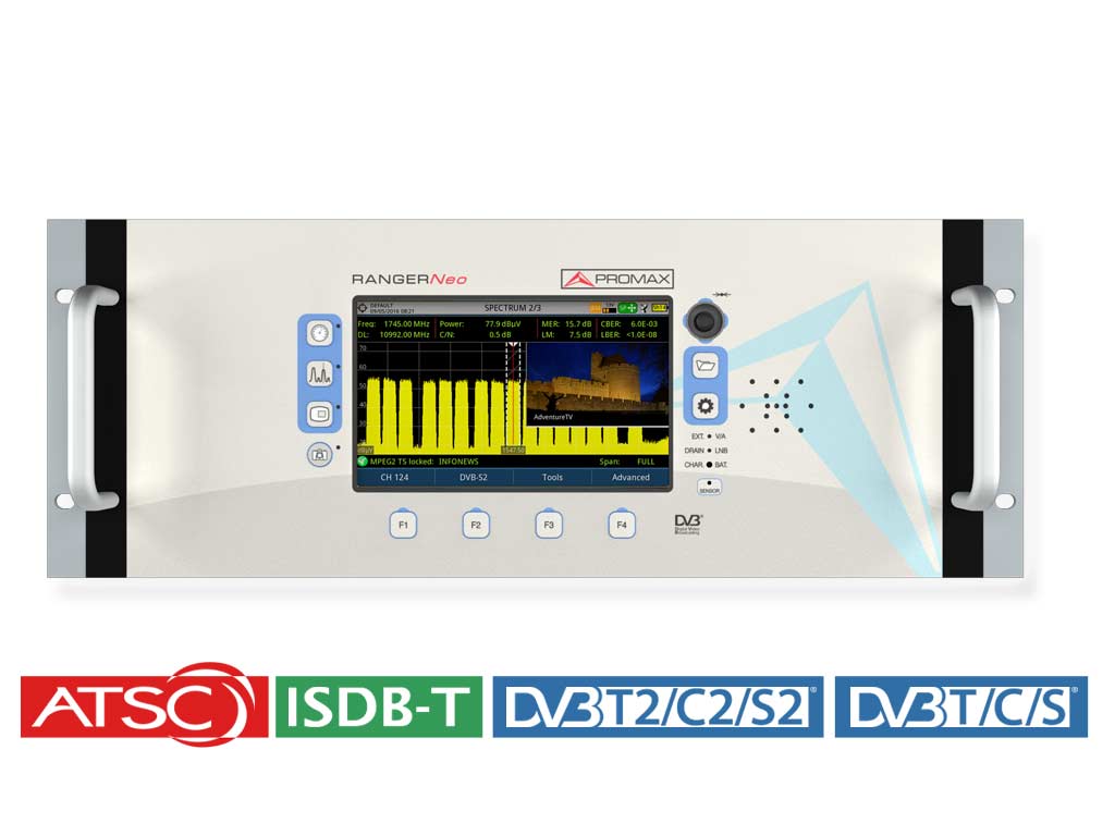 RANGER Neo Rack Lite ATSC: Multifunktionales Antennemessgerät und Spektrumanalyser