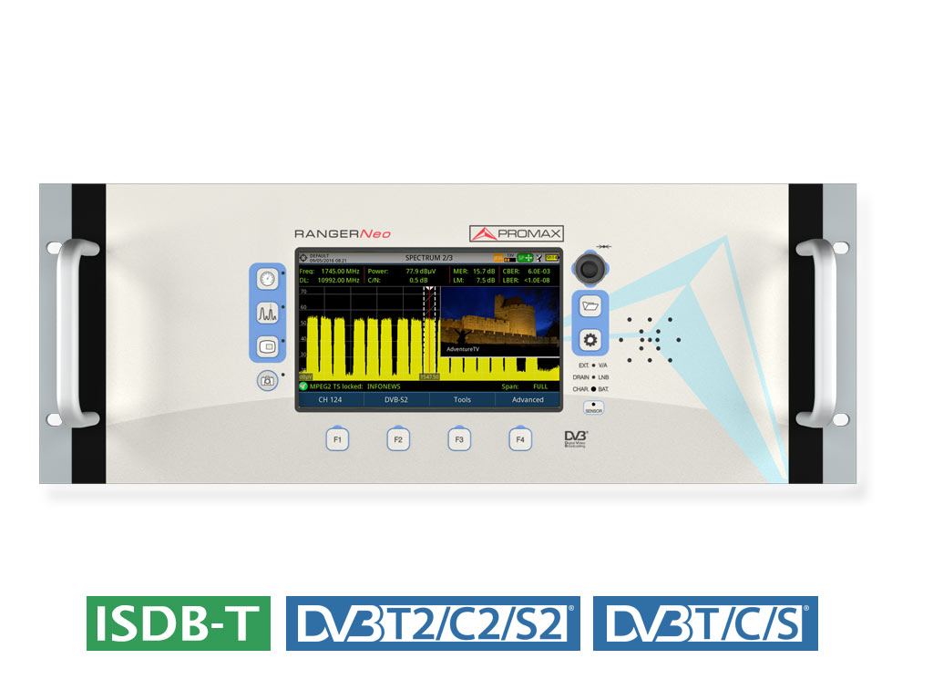 Medidor de campo para DVB-T y DVB-T2