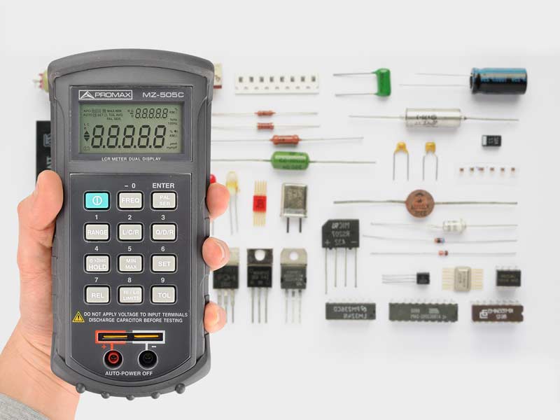 Medidores de componentes electrónicos