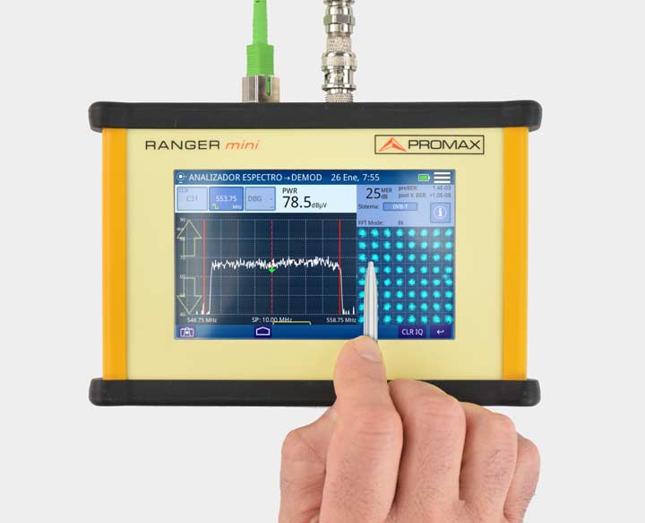 Múltiples tecnologías de RF y fibra óptica en un solo instrumento de medición