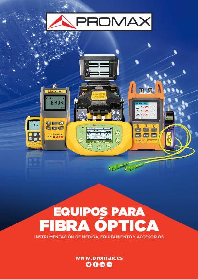 Catálogo de Instrumentación y equipamiento para medida de Fibra Óptica