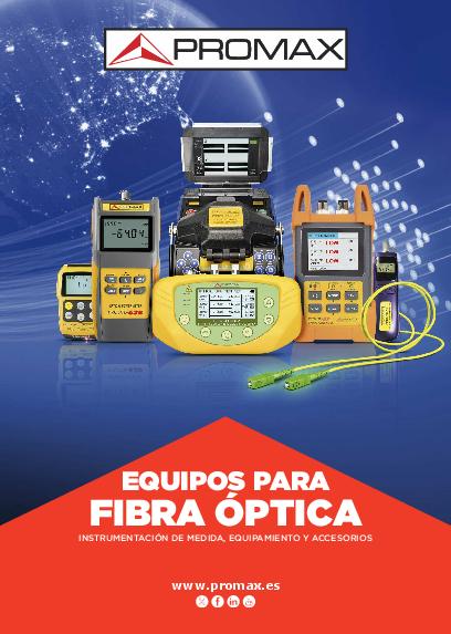 Catálogo de Instrumentación y equipamiento para medida de Fibra Óptica