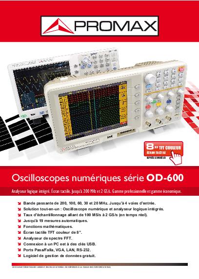Catalogo di Digital oscilloscopes OD-600 series