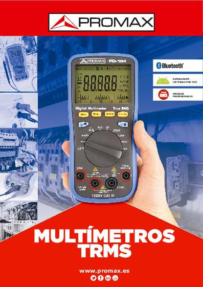 Catálogo de Testers TRMS (multímetros digitales)