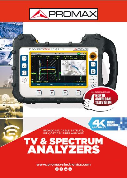 Catalogo di RANGERNeo TV field strength meter and spectrum analyzers for ATSC standard