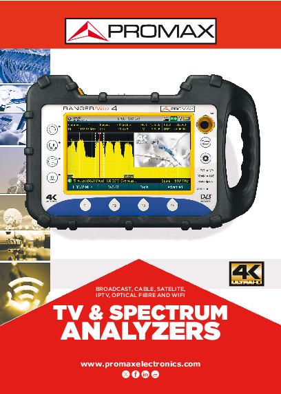 Catalogo di RANGERNeo TV field strength meter and spectrum analyzers