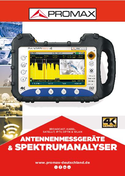 Katalog Antennenmessgeräte und Spektrumanalyser RANGERNeo