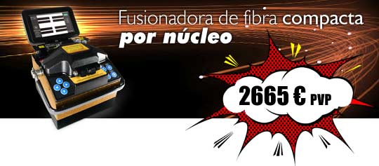 Fusionadora de fibra óptica