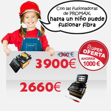 Fusionadoras de fibra por mucho menos