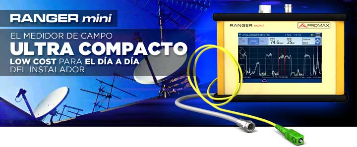 RANGER mini: El medidor de campo ultra compacto low cost para el día a día del instalador