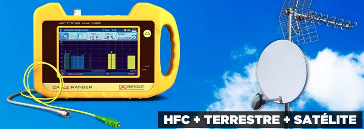 No solo para redes HFC. Medidas en TV TERRESTRE y SATÉLITE