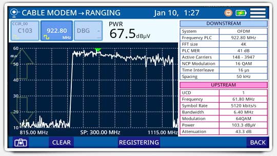 DOCSIS RANGING - ¡Sin registro en el CMTS!
